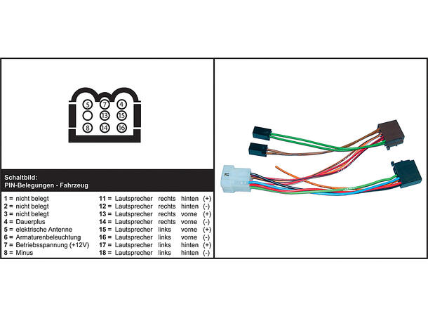 ISO-adapter, Volvo 2er,3er,4er,740 >12.90 > 